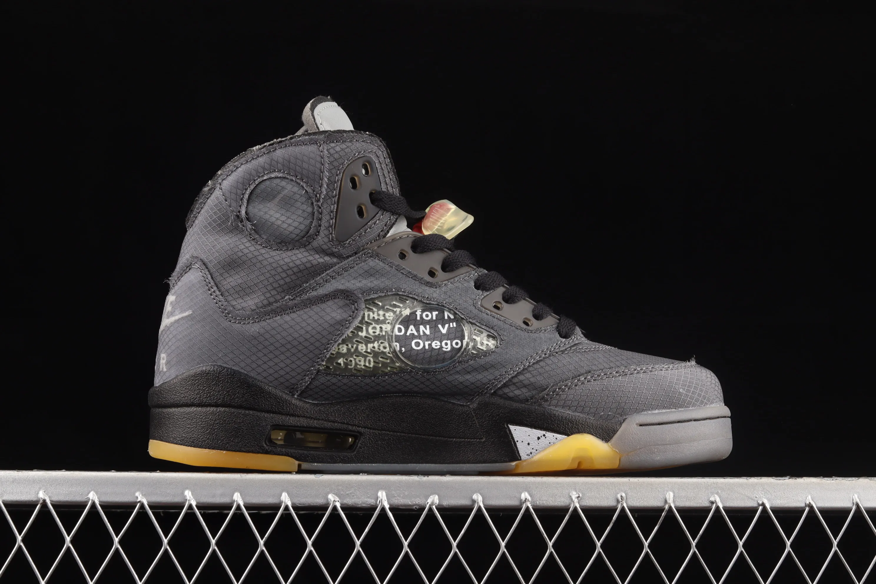 All Categories Air Jordan Jordan Series Basketball Shoes Air Jordan 5 G Version OF x Air Jordan 5 AJ5 Joe 5 Black Sail 3M Reflective Basketball Shoes CT8480-001